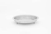 12.2 Inch Moroccan Handmade Serving Tea Tray Silver Plated Brass Handcrafted Plate in Fez Morocco - Handmade by My Poufs